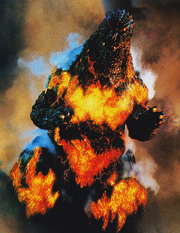 Godzilla 1995, heat, art HD phone wallpaper