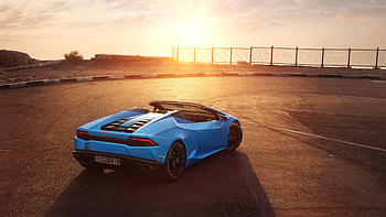 LP 610-4 Spyder Rear View, LP Cars HD wallpaper