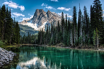 Nature, Rivers, Trees, Mountain, Shore, Bank HD wallpaper