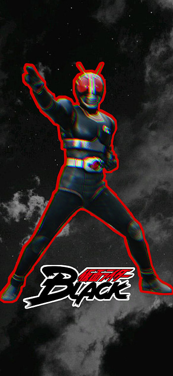 Kamen Rider Black, picsart., art, kamenriderblack., stronger, superhero, kamenrider, tokusatsu HD phone wallpaper