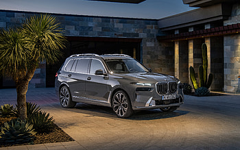 2023, BMW X7, G07, front view, exterior, new gray X7, luxury SUV, German cars, BMW HD wallpaper