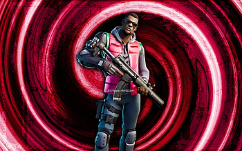 Tango, pink grunge background, Fortnite, vortex, Fortnite characters, Tango Skin, Fortnite Battle Royale, Tango Fortnite HD wallpaper