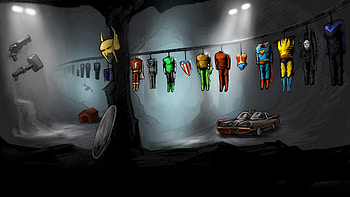 superheroes, comic, animation, cartoon HD wallpaper