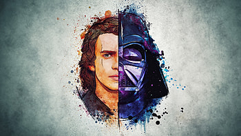 Anakin Tragic Transformation, anakin-skywalker, star-wars, darth-vader, movies, artwork, artist, digital-art HD wallpaper