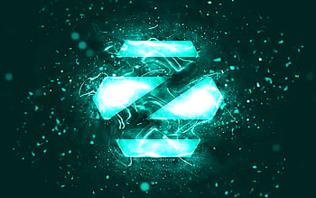 Zorin OS turquoise logo, , turquoise neon lights, Linux, creative, turquoise abstract background, Zorin OS logo, OS, Zorin OS HD wallpaper