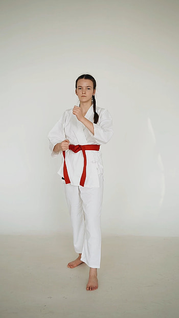 Red belt, Karate HD phone wallpaper