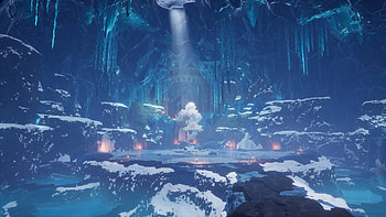 Palworld Snowy Cave Environment, video game, Palworld, snow HD wallpaper