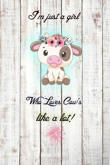 Just a girl lovin cows, love, cute HD phone wallpaper