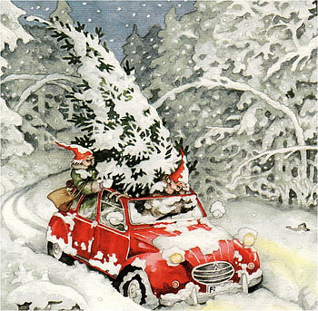 Inge LÖÖK (DETAIL), winter, inge look, car, christmas, tree HD wallpaper
