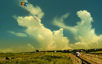Kite Flyer , sky, nice HD wallpaper