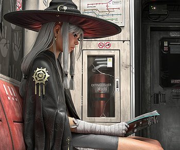 Witch's ordinary day, fantasy, witch HD wallpaper