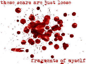 Fragments, scars, blood, myself HD wallpaper
