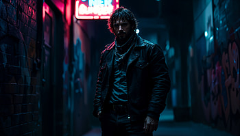Smuggler: Neon Shadows, Smuggler, cyberpunk, neon, man HD wallpaper