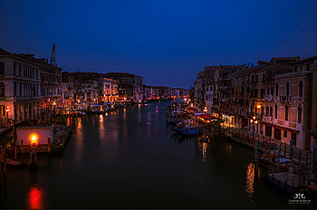 Cities, Rivers, Night, Building, Lights, Night City HD wallpaper