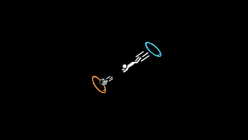 Simple Black And White For Computer, Simple Black and Blue HD wallpaper