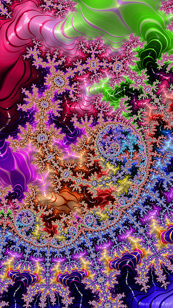 Fractal Art Trippy Psychedelic Background for Smart, trippy, colorful, colors, psychedelic, Abstract, fractal HD phone wallpaper