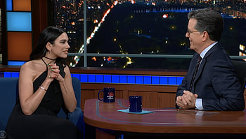 Dua Lipa's quote, Stephen Colbert's faith, Comedy and spirituality, Personal beliefs HD wallpaper