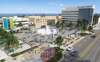 Topeka, Travels, Architects downtown, Evergy plaza HD wallpaper