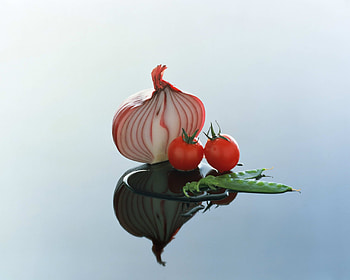 Food, City, Reflection, Tomato, Onion HD wallpaper