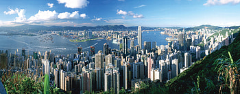 Hong Kong Skyline, Sunset Hong Kong, Hong Kong skyline, Skyline at sunset HD wallpaper