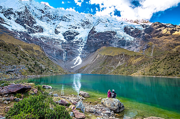 Humanaty Lake - Salkantay Trek, Peru, Trek, Salkantay, Adventure, Humantay Lake, Mountains HD wallpaper