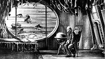 Jules Verne, Fantasy Art, Fabulous World, Vintage Monochrome HD wallpaper