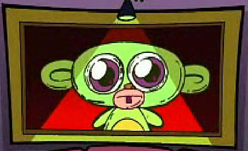 Cuadro Mono Zim, mono, cuadro, zim HD wallpaper