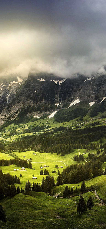 Pro Mountains landscape switzerland . Mountain landscape, mountains, nature HD phone wallpaper