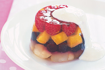 Colorful fruit jellies, Layered and vibrant, Jelly dessert, Summertime treat HD wallpaper