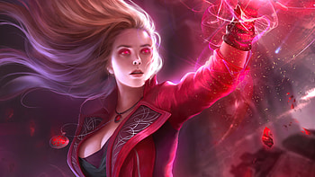 Scarlet Witch Marvel, scarlet-witch, superheroes, artist, artwork, digital-art, artstation HD wallpaper