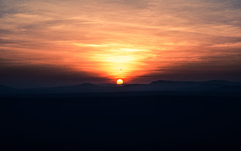 Sunset, sunset, nature HD wallpaper