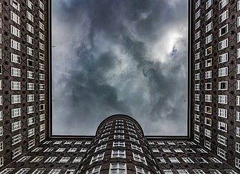 Cities, Windows, Sky, Architecture, Building, Facade, Bottom View HD wallpaper