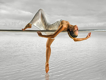Swan lake, lady, reflection, flexible, swan, girl, water, lake, woman HD wallpaper
