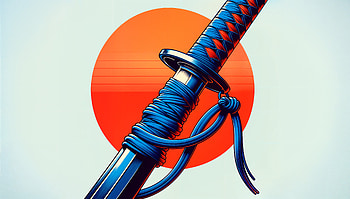 Elegant Katana: Striking Ultra, katana, sword, blue, Japanese, Artwork HD wallpaper