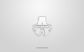 Blainville-Boisbriand Armada, creative 3D logo, white background, QMJHL, Canadian hockey team, USL League One, Quebec, Canada, 3d art, hockey, Blainville-Boisbriand Armada 3d logo HD wallpaper