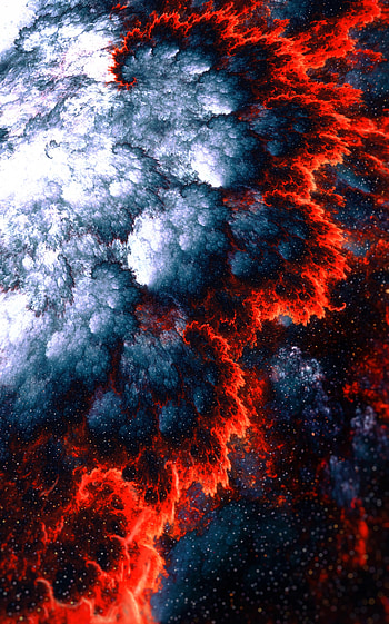 Abstract, Patterns, Lines, Fractal, Fiery HD phone wallpaper