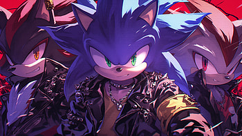 Sonic Trio Adventure - Anime Featuring Sonic, Shadow, and Silver, Anime, Sonic the Hedgehog, Shadow the Hedgehog, Silver the Hedgehog HD wallpaper