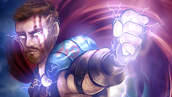 God Of Thunder, thor, artwork, artist, digital-art, superheroes, deviantart HD wallpaper