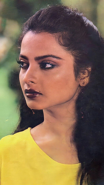 Rekha, bollywood actress, vintage HD phone wallpaper
