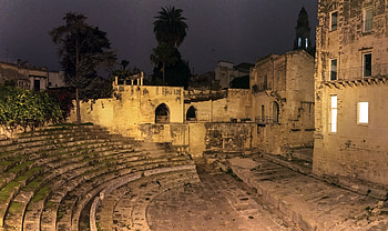 Amfitr theater, Roman legacy, Lecce highlights, Digital exploration HD wallpaper