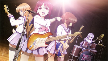 Angel Beats!, Girls Dead Monster, Girldemo band, Anime HD wallpaper