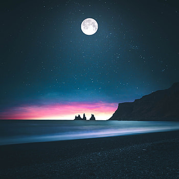 Low Tides, nature, graphy, dark, night, moon HD phone wallpaper
