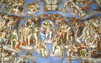 The Last Judgment, Michelangelo HD wallpaper