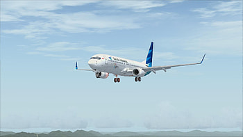 Garuda Indonesia, Boeing 737-800, Flight simulation, Aviation enthusiasts HD wallpaper