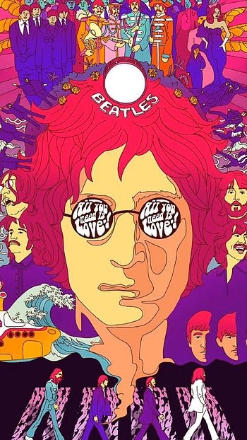 John Lennon, Celebs, Beatles quotes, Artwork tribute HD phone wallpaper