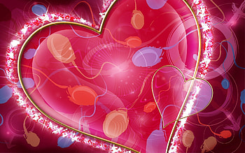 Abstract, , Drawing, Heart, Brush HD wallpaper