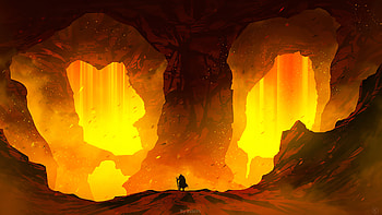 Welcome To Hell , hell, fire, artist, artwork, digital-art, artstation HD wallpaper