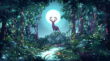 Fantasy Deer Art, digital, art, deer, Fantasy HD wallpaper