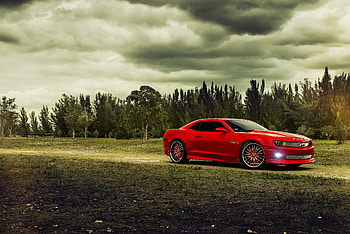 Red Chevrolet Camaro, chevrolet-camaro, chevrolet, 2018-cars, cars HD wallpaper