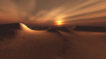 Desert Dark, desert, nature HD wallpaper
